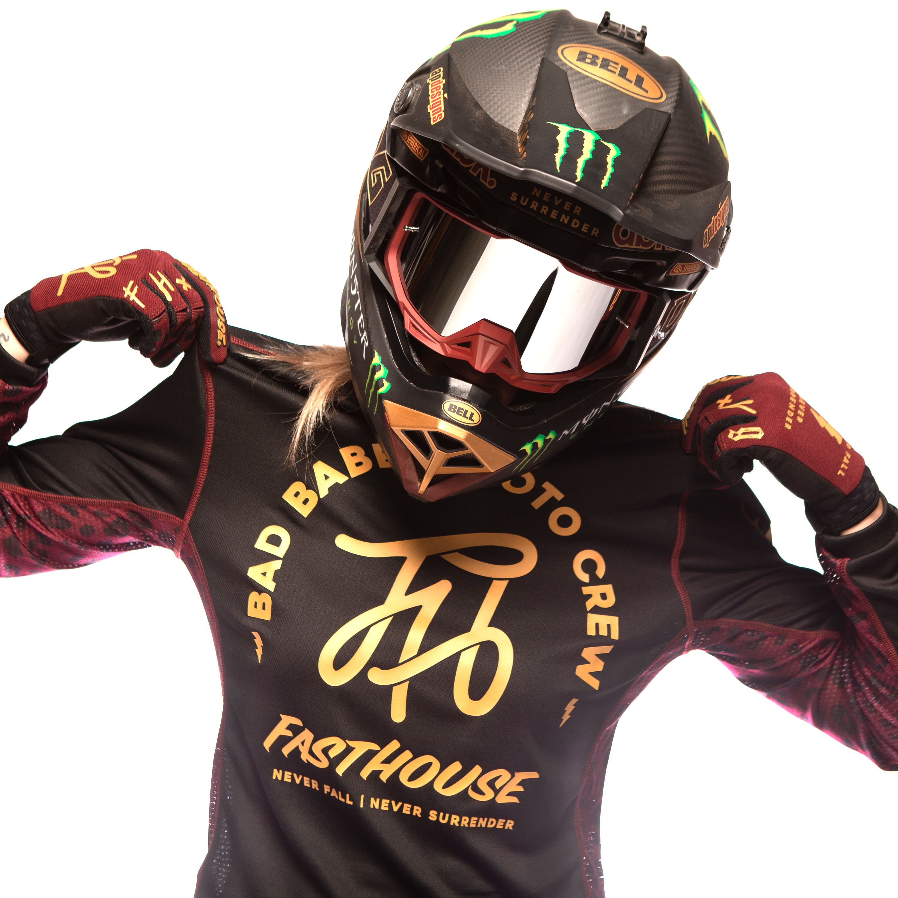 Fasthouse Women's Grindhouse Golden Script Jersey - Helmet House